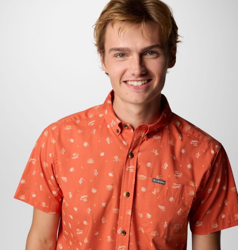 Men's Rapid Rivers Printed Short Sleeve Shirt, Color: Tuscan Deserted, image 5