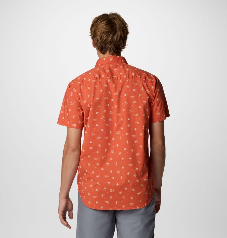 Men's Rapid Rivers Printed Short Sleeve Shirt, Color: Tuscan Deserted, image 3