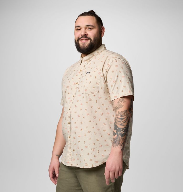 Men's Rapid Rivers Printed Short Sleeve Shirt – Big, Color: Dark Stone Deserted, image 4