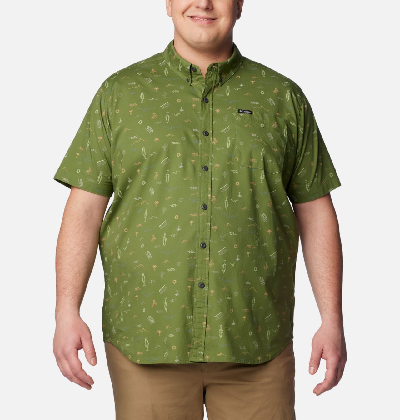 Men's Rapid Rivers™ Printed Short Sleeve Shirt – Big 1