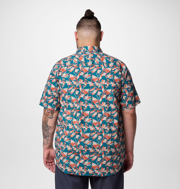 Men's Rapid Rivers Printed Short Sleeve Shirt – Big, Color: River Blue Vined, image 3