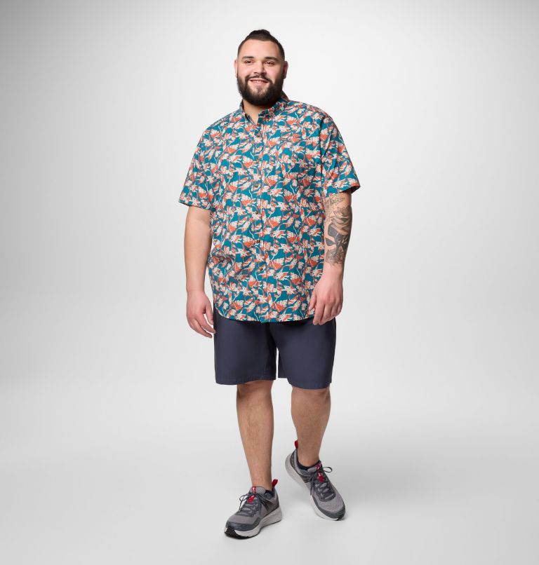 Men's Rapid Rivers Printed Short Sleeve Shirt – Big, Color: River Blue Vined, image 2