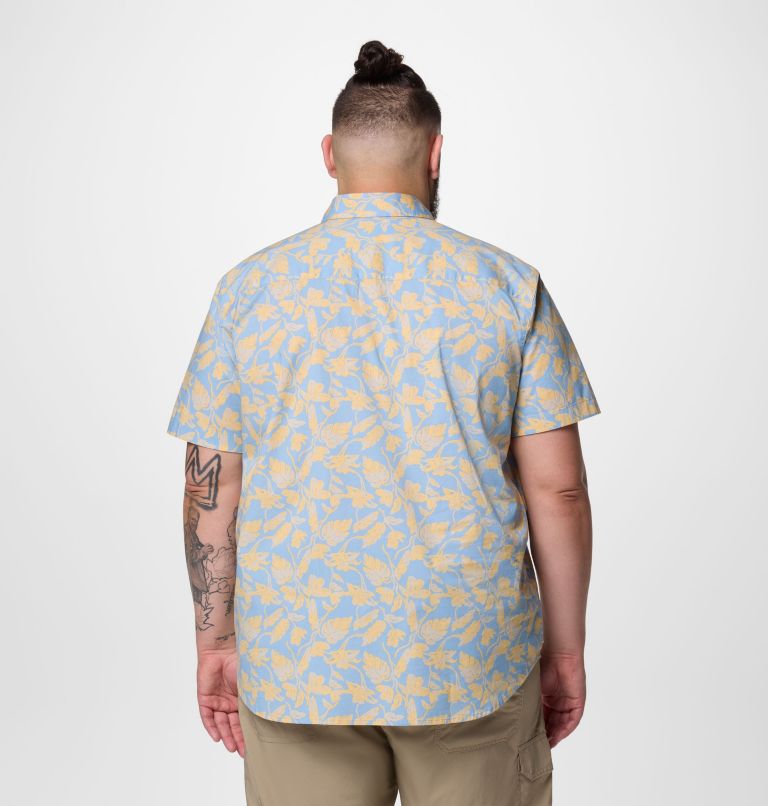 Men's Rapid Rivers Printed Short Sleeve Shirt – Big, Color: Ripple Blue Vined, image 3
