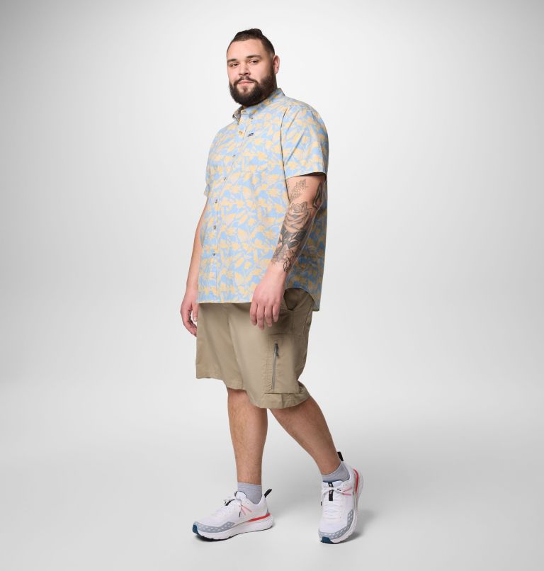 Men's Rapid Rivers Printed Short Sleeve Shirt – Big, Color: Ripple Blue Vined, image 2