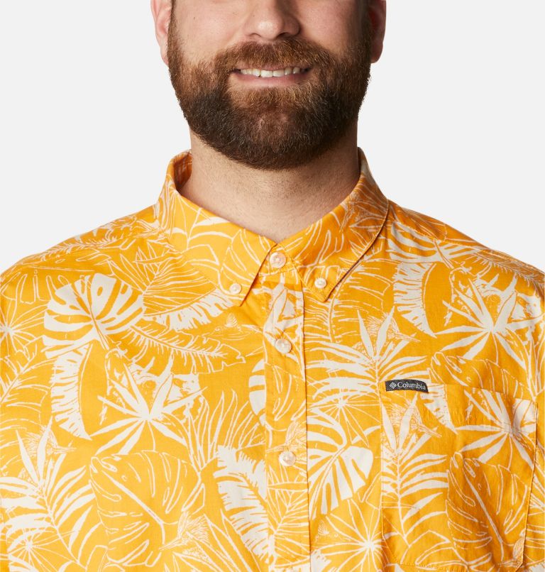 Chemise à manches courtes imprimée Rapid Rivers pour homme – Tailles fortes, Color: Mango King Palms, image 4