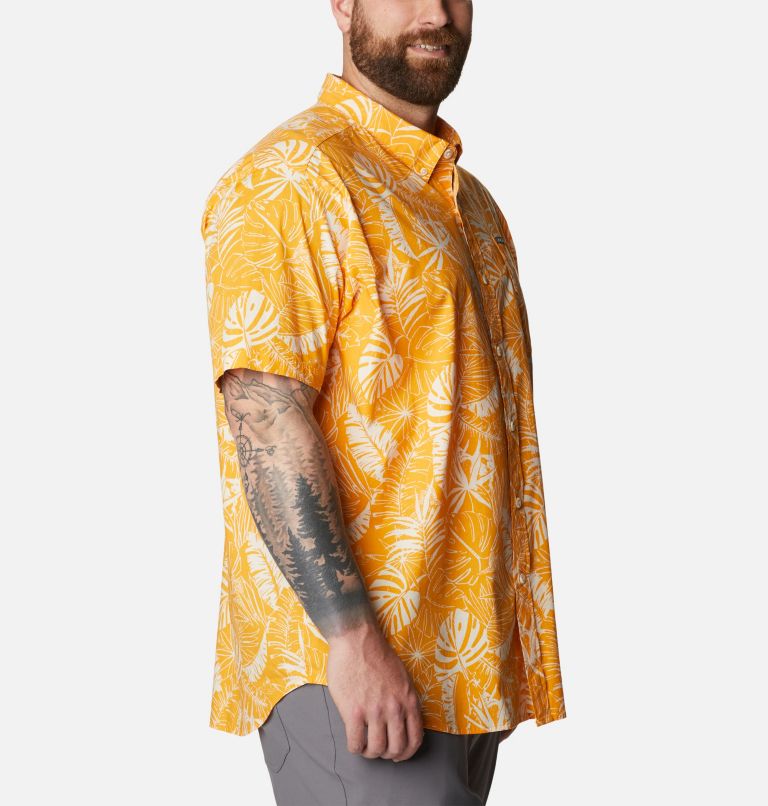 Chemise à manches courtes imprimée Rapid Rivers pour homme – Tailles fortes, Color: Mango King Palms, image 5