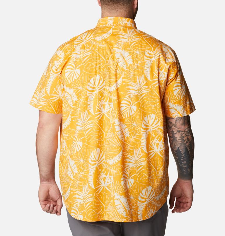 Chemise à manches courtes imprimée Rapid Rivers pour homme – Tailles fortes, Color: Mango King Palms, image 2