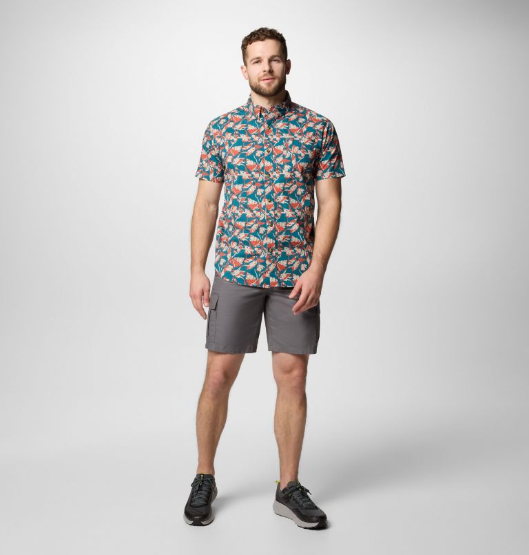 Men's Rapid Rivers Printed Short Sleeve Shirt – Tall, Color: River Blue Vined, image 2
