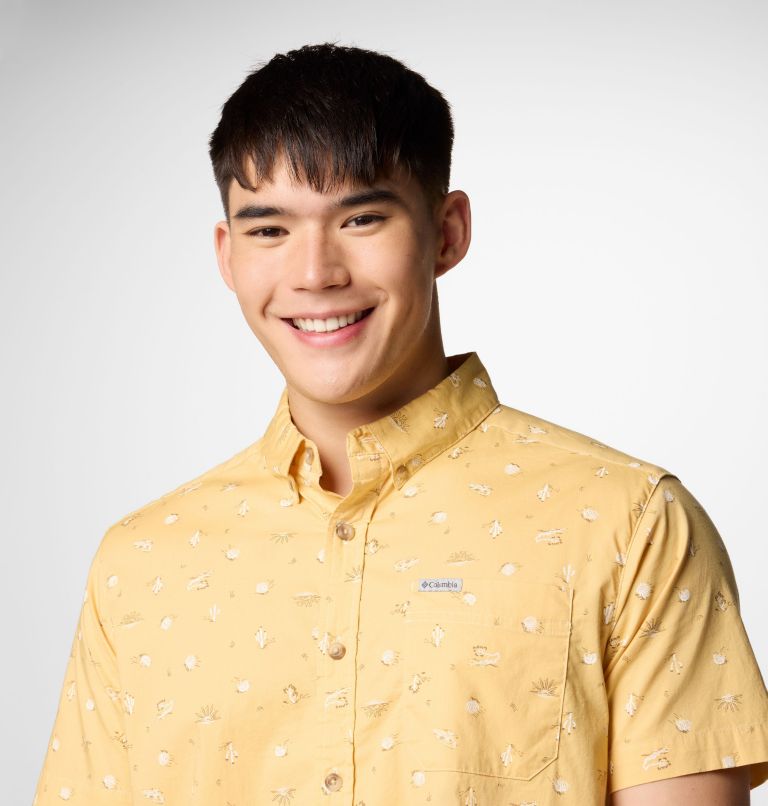 Men's Rapid Rivers Printed Short Sleeve Shirt – Tall, Color: Sand Dune Deserted, image 5
