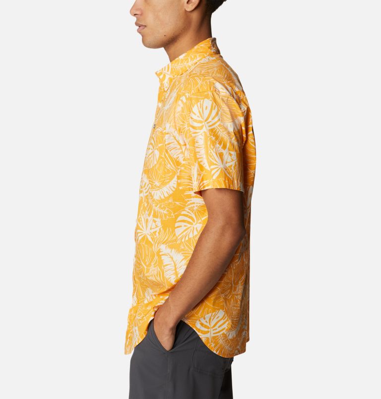 Chemise à manches courtes imprimée Rapid Rivers pour homme – Grandes tailles, Color: Mango King Palms, image 3