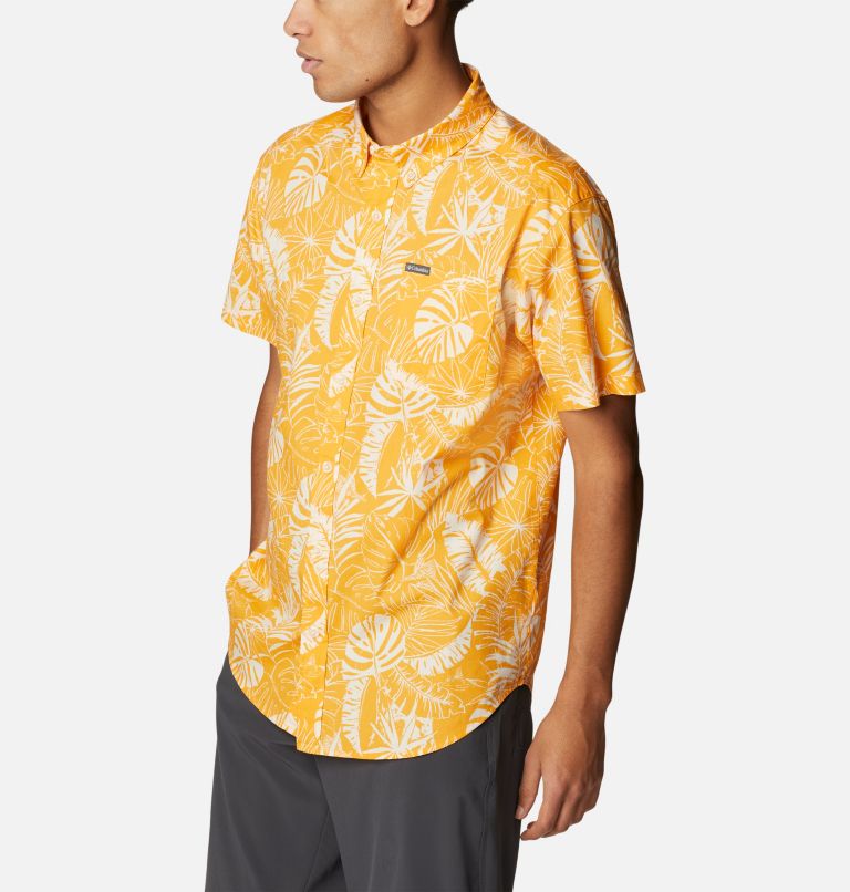 Chemise à manches courtes imprimée Rapid Rivers pour homme – Grandes tailles, Color: Mango King Palms, image 5