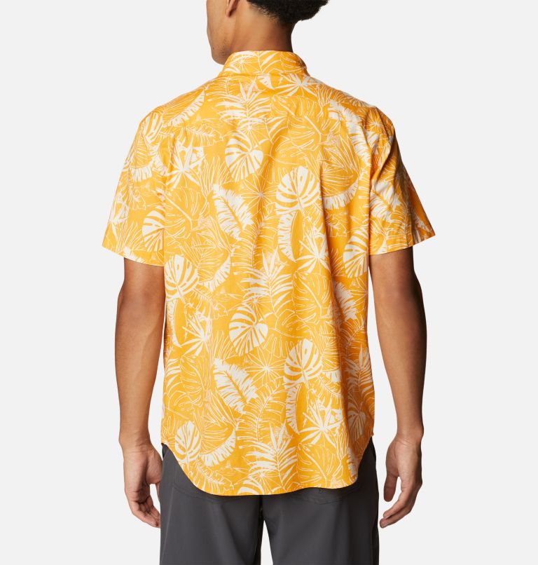 Chemise à manches courtes imprimée Rapid Rivers pour homme – Grandes tailles, Color: Mango King Palms, image 2
