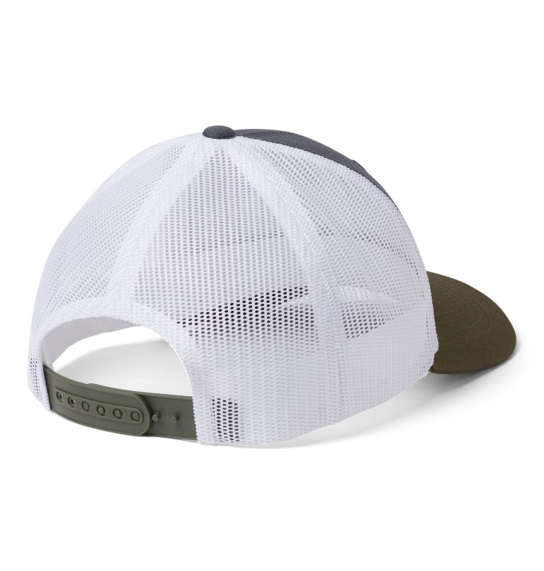 Thumbnail: Columbia Youth Snap Back Hat | 011 | O/S, Color: Shark, White, New Olive, Camo Colm, image 2