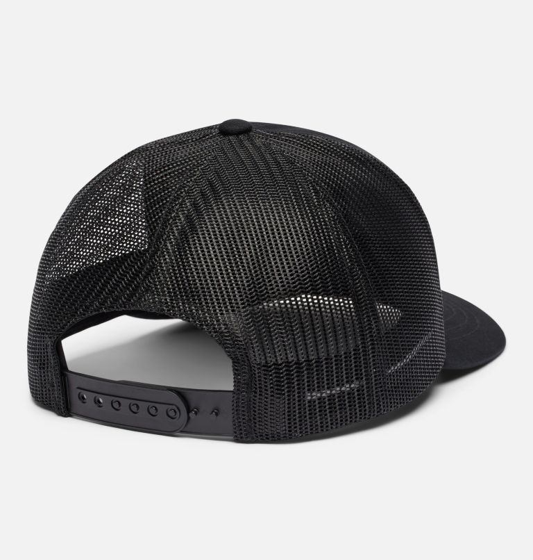 Youth Columbia Snap Back Cap, Color: Black, Retro Script, image 2