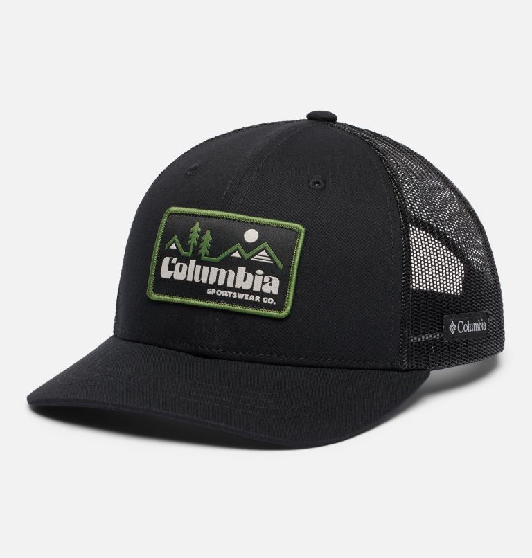 Youth Columbia Snap Back Cap, Color: Black, Retro Script, image 1