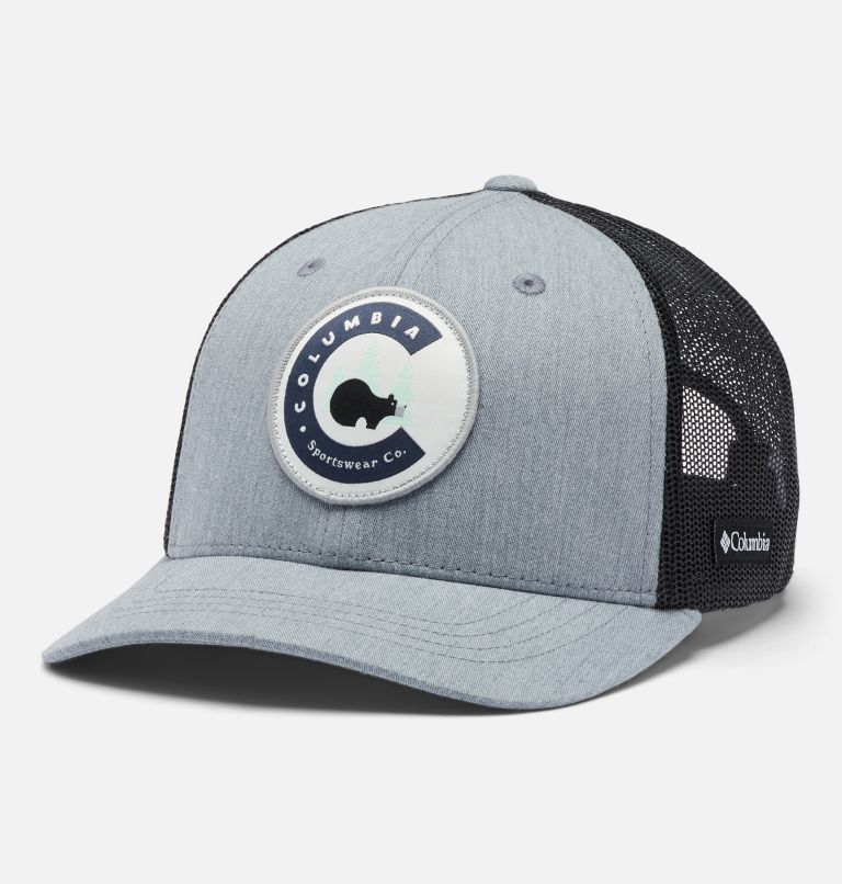 Columbia Youth Snap Back, Color: Charcoal Heather Circle Patch, image 1