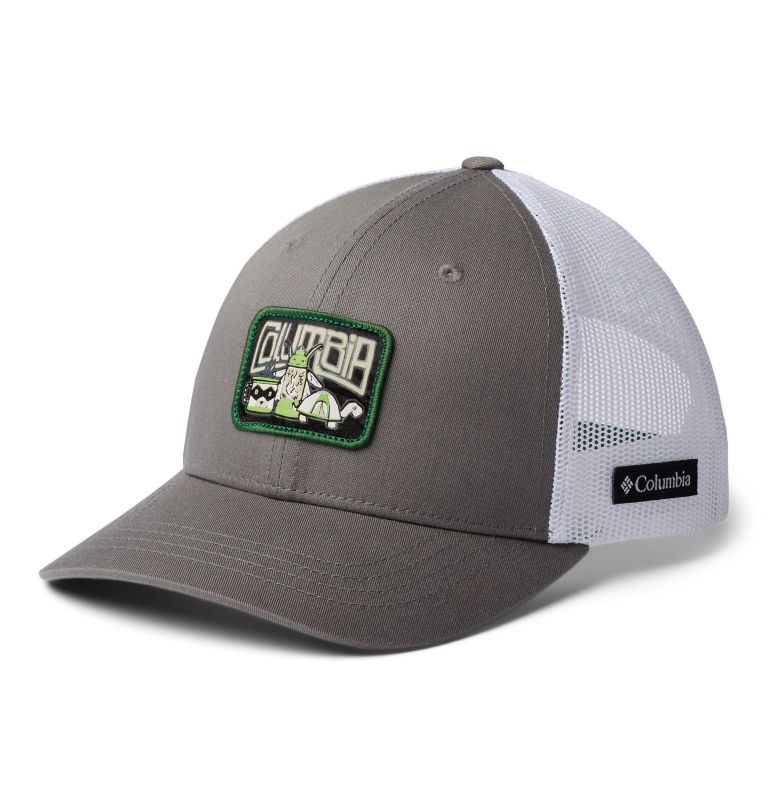 Columbia Youth Snap Back Hat | 049 | O/S, Color: Titanium, White, True Green, Camp Creatures, image 1