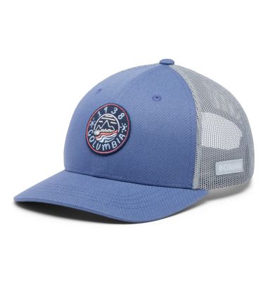 Youth Columbia™ Snap Back Cap | 593 | O/S, Color: Eve, Cirrus Grey, Hot Marker Waves