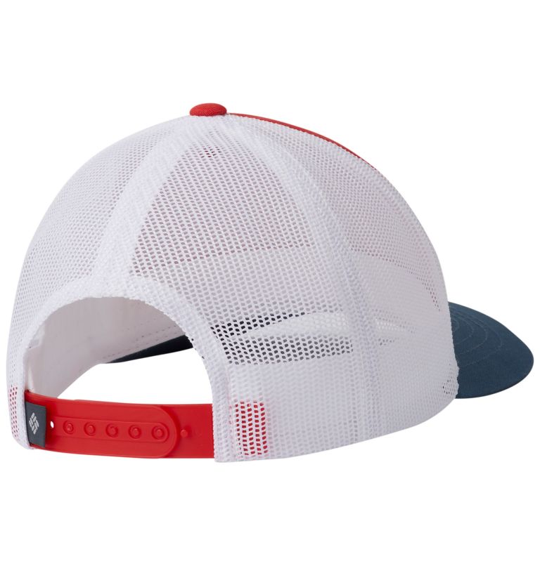 Columbia Youth Snap Back Hat | 691 | O/S, Color: Bright Red, Diamond Patch, image 2