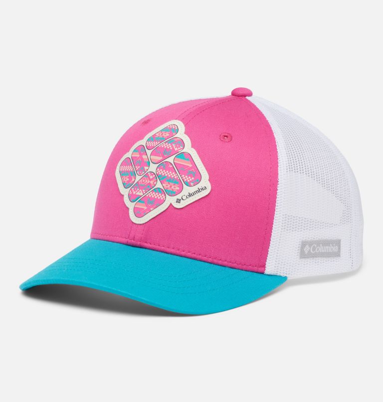 Columbia Youth Snap Back, Color: Pink Ice, Geyser, Gem, image 1
