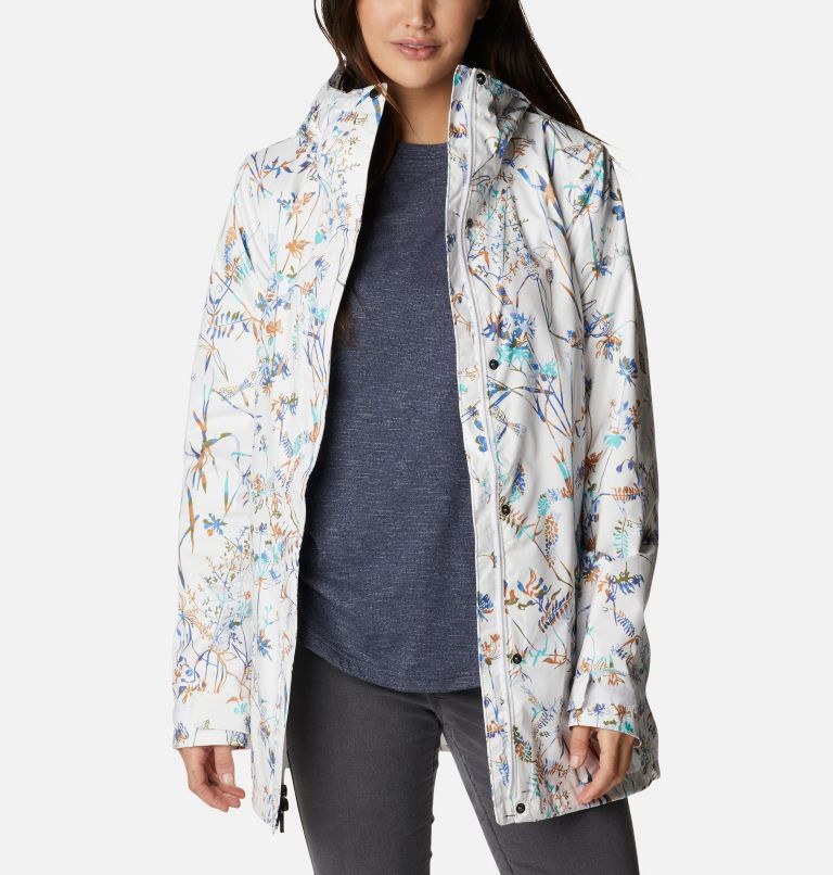Manteau Splash A Little II pour femme, Color: White Art Bouquet Multi Print, image 1