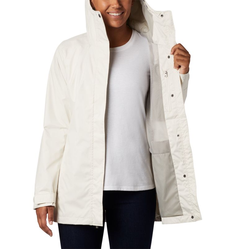 Women’s Splash A Little II Rain Jacket, Color: Chalk Titch Diamond Print, image 5