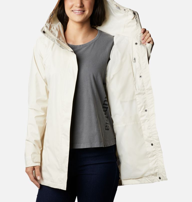 Women’s Splash A Little II Rain Jacket, Color: Chalk, image 5