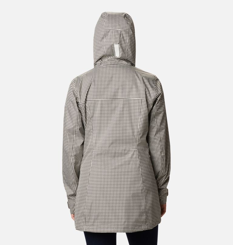 Women’s Splash A Little II Rain Jacket, Color: Chalk Houndstooth Print, image 2