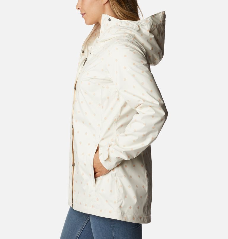Women’s Splash A Little II Rain Jacket, Color: Chalk Swell Dots Print, image 3