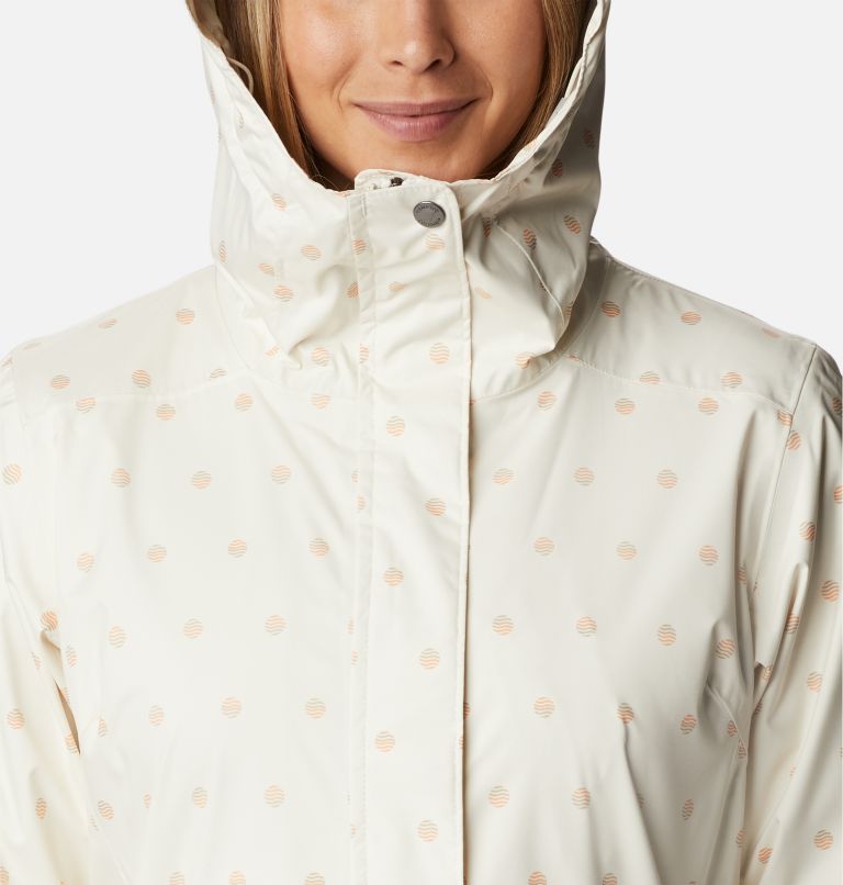 Women’s Splash A Little II Rain Jacket, Color: Chalk Swell Dots Print, image 4
