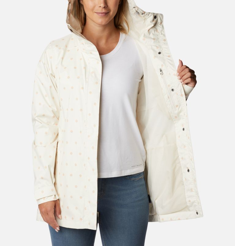 Women’s Splash A Little II Rain Jacket, Color: Chalk Swell Dots Print, image 5