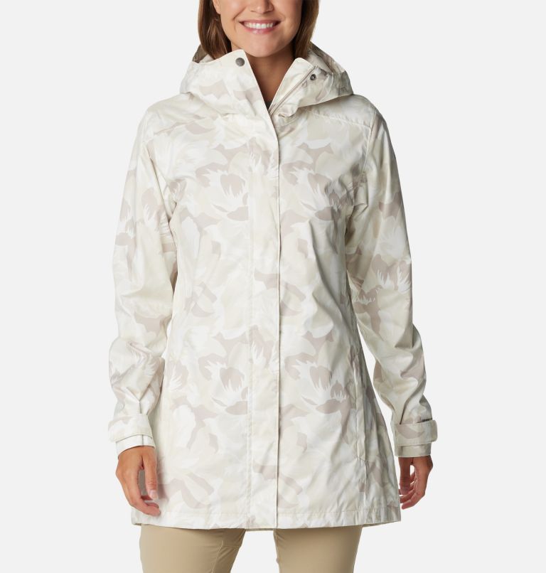 Columbia Sportswear Co Women Small Brown & White 3 in 1 Interchange Ski  Jacket