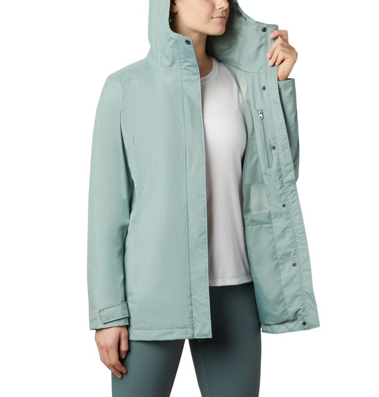 Women’s Splash A Little II Rain Jacket, Color: Light Lichen, image 5