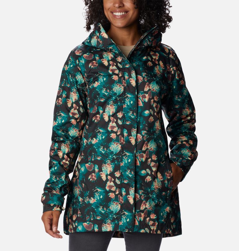 Thumbnail: Women’s Splash A Little II Jacket, Color: Spruce Solarized Print, image 1