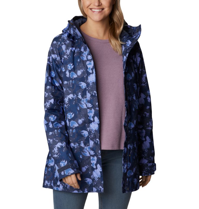 Women’s Splash A Little II Rain Jacket, Color: Nocturnal Solarized Tonal, image 6