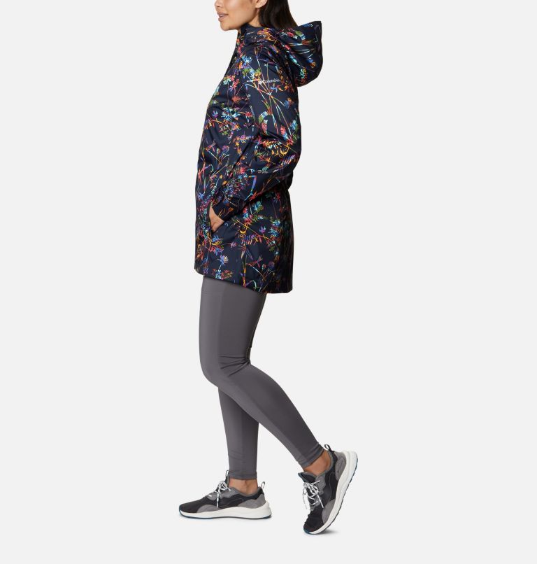 Manteau Splash A Little II pour femme, Color: Dark Nocturnal Art Bouquet Multi Print, image 3