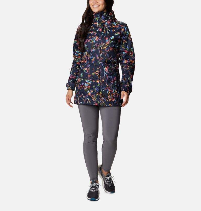 Manteau Splash A Little II pour femme, Color: Dark Nocturnal Art Bouquet Multi Print, image 1