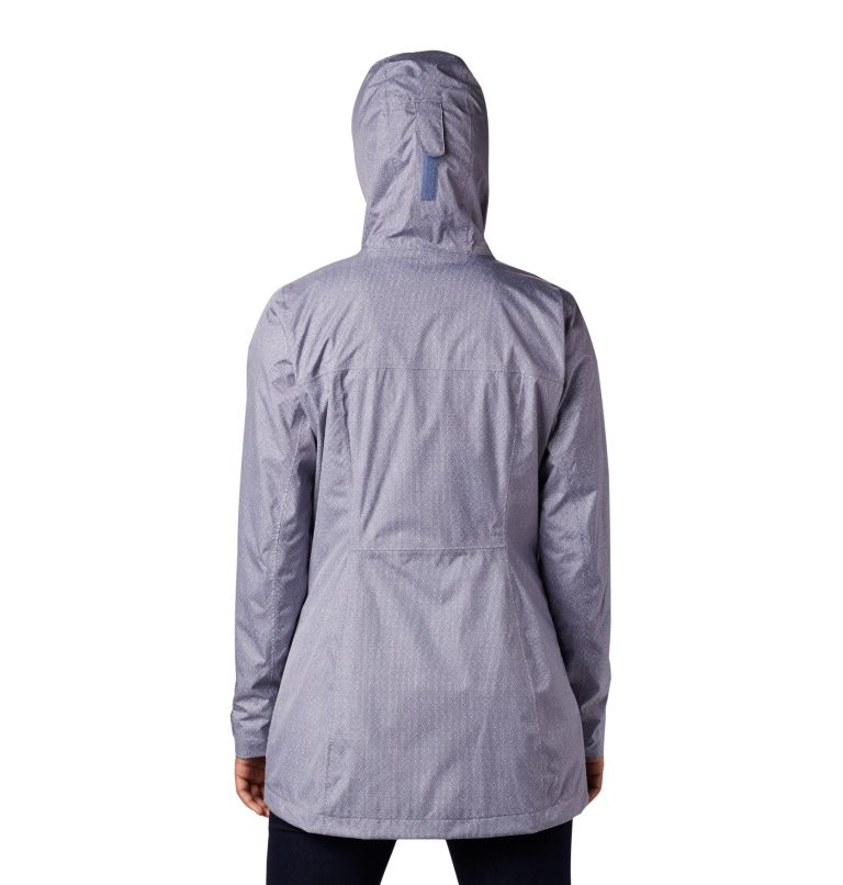 Women’s Splash A Little II Rain Jacket, Color: New Moon Titch Diamond Print, image 2