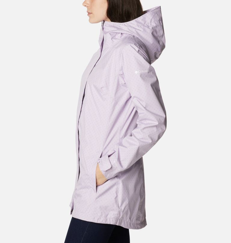 Women’s Splash A Little II Rain Jacket, Color: Pale Lilac Spacey Dots Print, image 3