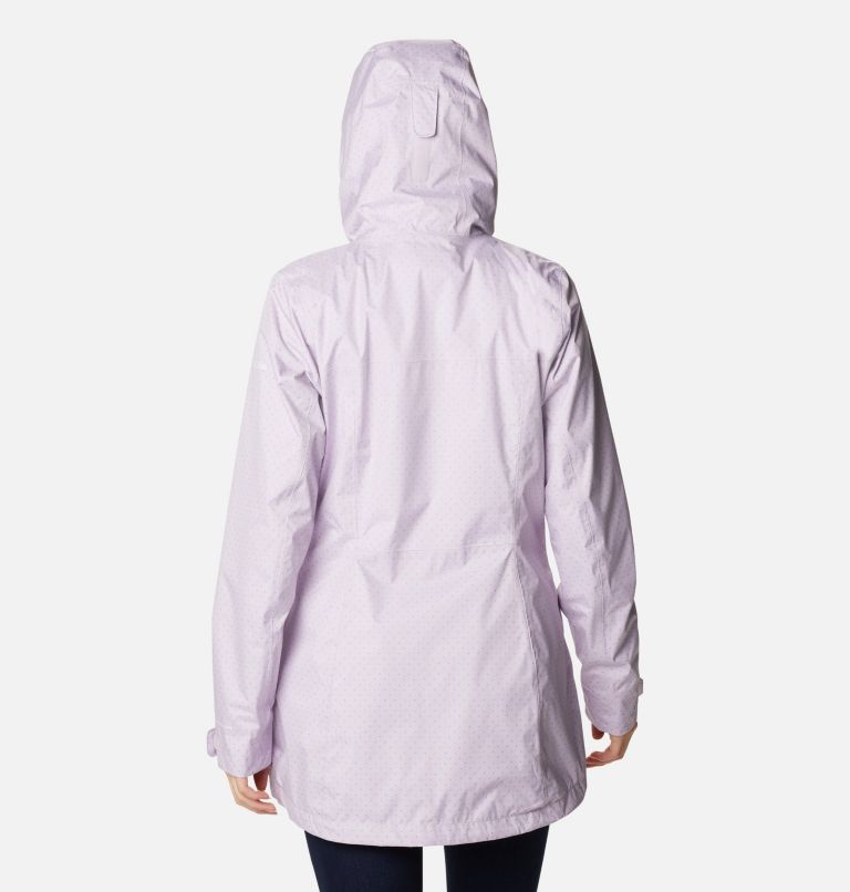 Women’s Splash A Little II Rain Jacket, Color: Pale Lilac Spacey Dots Print, image 2