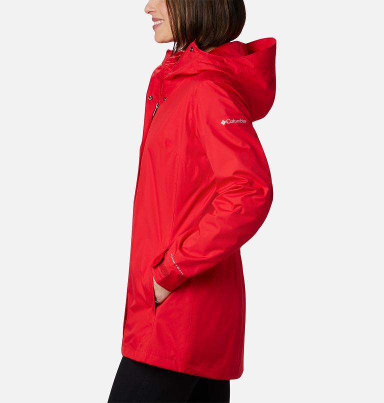 Women’s Splash A Little II Rain Jacket, Color: Red Lily, image 3
