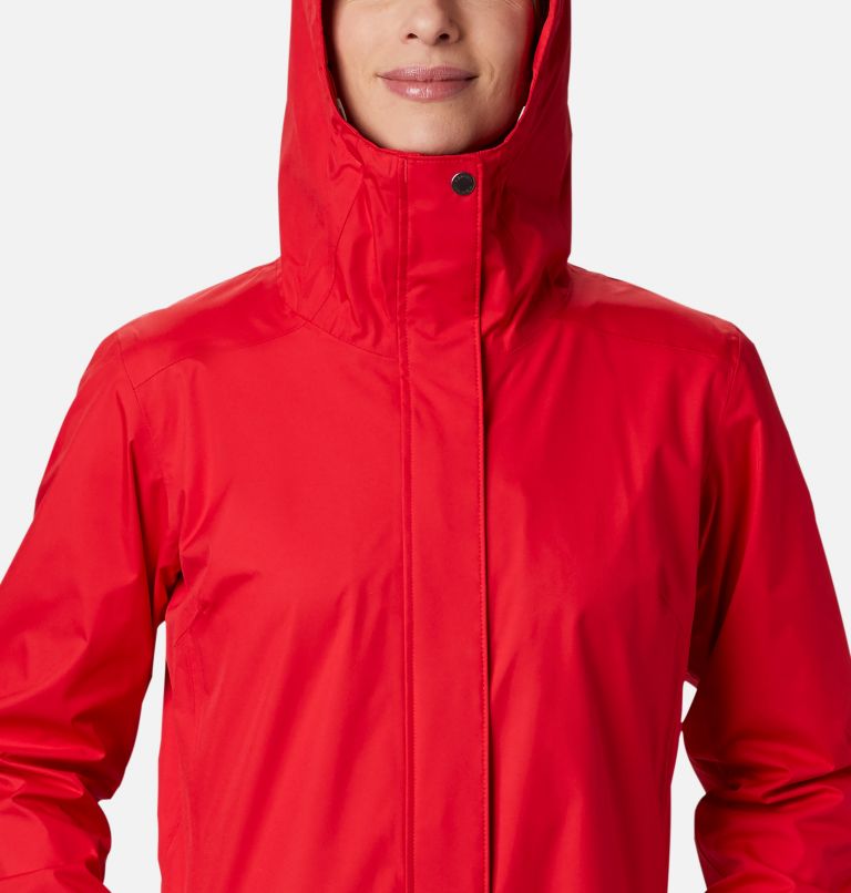Women’s Splash A Little II Rain Jacket, Color: Red Lily, image 4