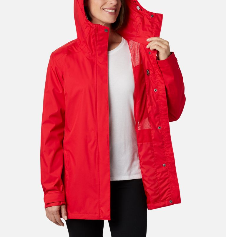 Women’s Splash A Little II Rain Jacket, Color: Red Lily, image 5
