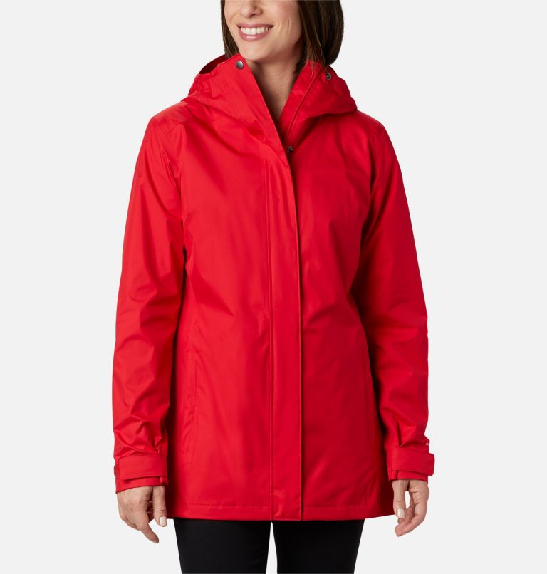Women’s Splash A Little II Rain Jacket, Color: Red Lily, image 1
