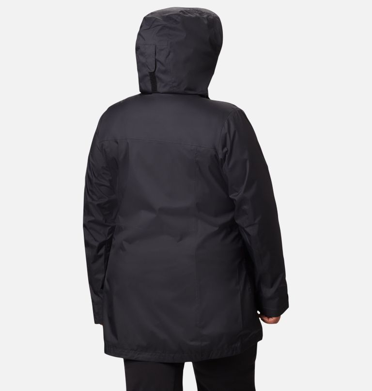 Women’s Splash A Little II Rain Jacket - Plus Size, Color: Black, image 2