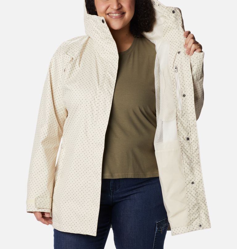 Thumbnail: Women’s Splash A Little II Jacket - Plus Size, Color: Chalk Spacey Dots Print, image 5