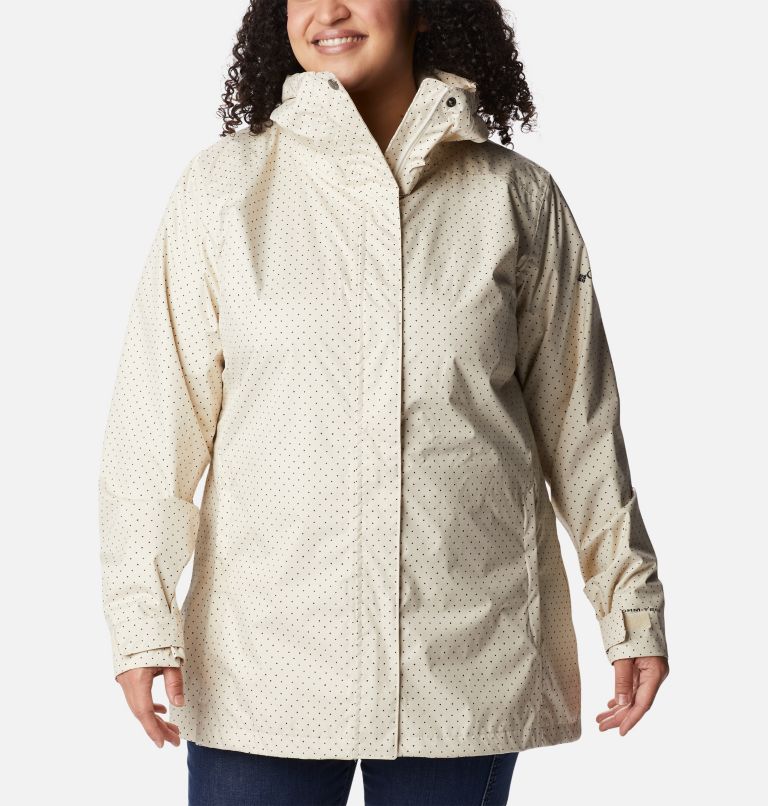 Thumbnail: Women’s Splash A Little II Jacket - Plus Size, Color: Chalk Spacey Dots Print, image 1