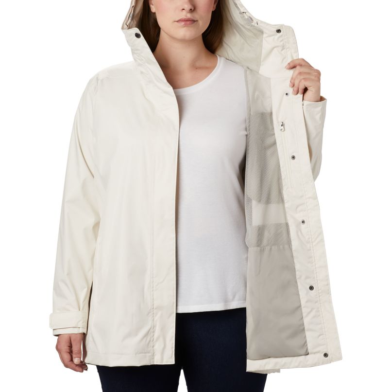 Women’s Splash A Little II Rain Jacket - Plus Size, Color: Chalk Titch Diamond Print, image 5