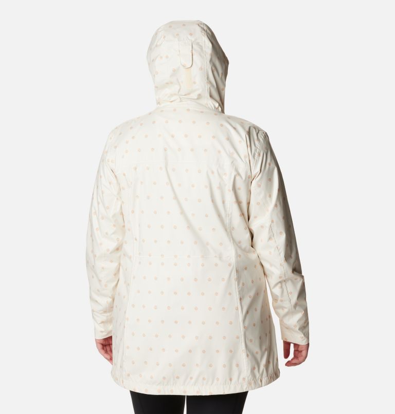 Women’s Splash A Little II Rain Jacket - Plus Size, Color: Chalk Swell Dots Print, image 2
