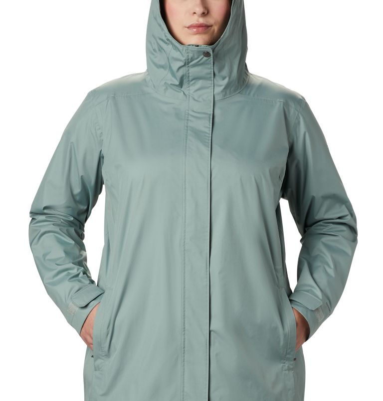 Women’s Splash A Little II Rain Jacket - Plus Size, Color: Light Lichen, image 4